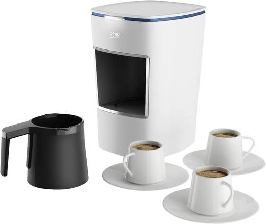 Beko Bkk 2300 Turkish Coffee Machine 1 Pot Turkish Coffee Machine Beko Bkk 2300 White Cups